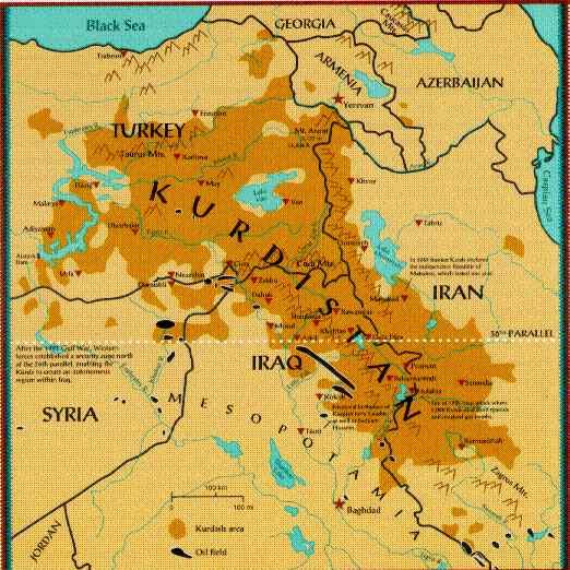Los territorios armenios usurpados por Turquía son reclamados por los Kurdos, una vez que los armenios fueron eliminados por el Genocidio de 1915 en donde los Kurdos también participaron como verdugos.